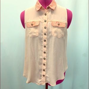 E(Hanger)M. Pale Peach Button-down